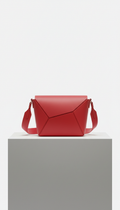 Geometric Crossbody Bag Signal Red